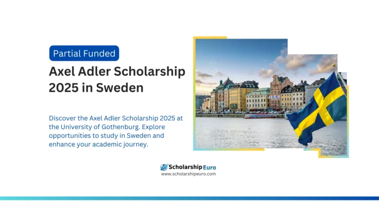 Discover the Axel Adler Scholarship 2025 at the University of Gothenburg. Explore opportunities to study in Sweden and enhance your academic journey.