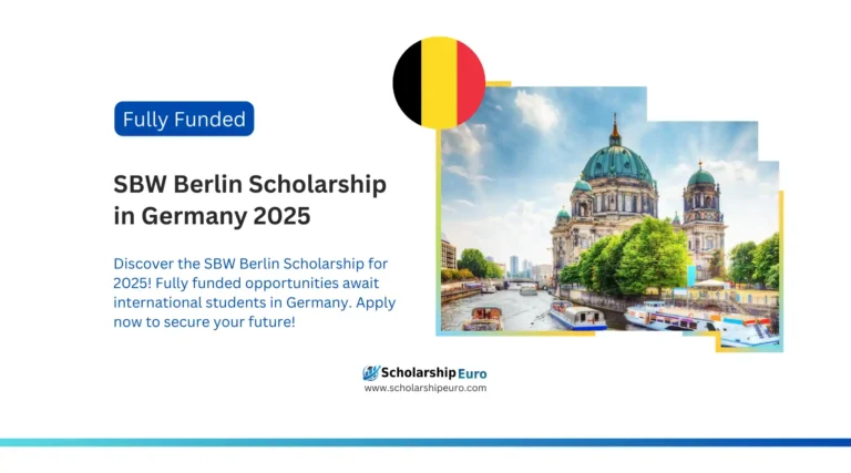 SBW Berlin Scholarship in Germany 2025 fully funded