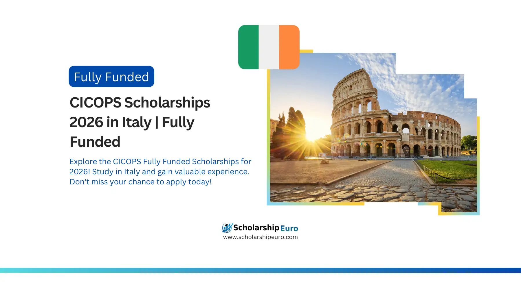 Scholarship Euro CICOPS Scholarships 2026 in Italy