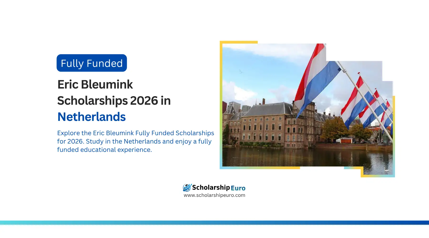 Scholarship Euro Eric Bleumink Fully Funded Scholarships in Netherlands