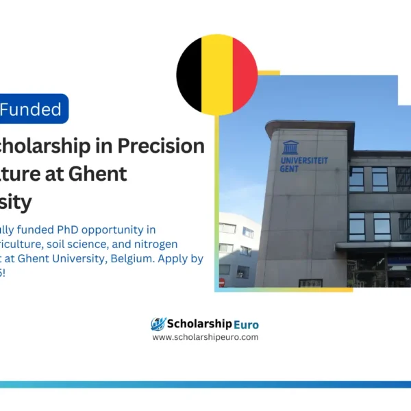 Fully Funded PhD in Precision Agriculture at Ghent University