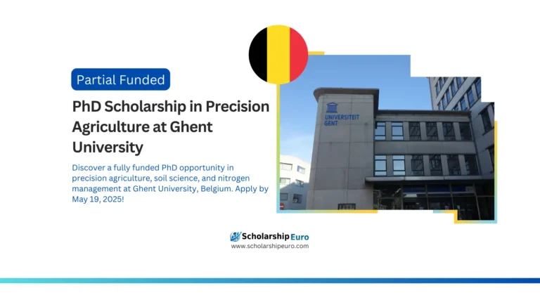 Fully Funded PhD in Precision Agriculture at Ghent University