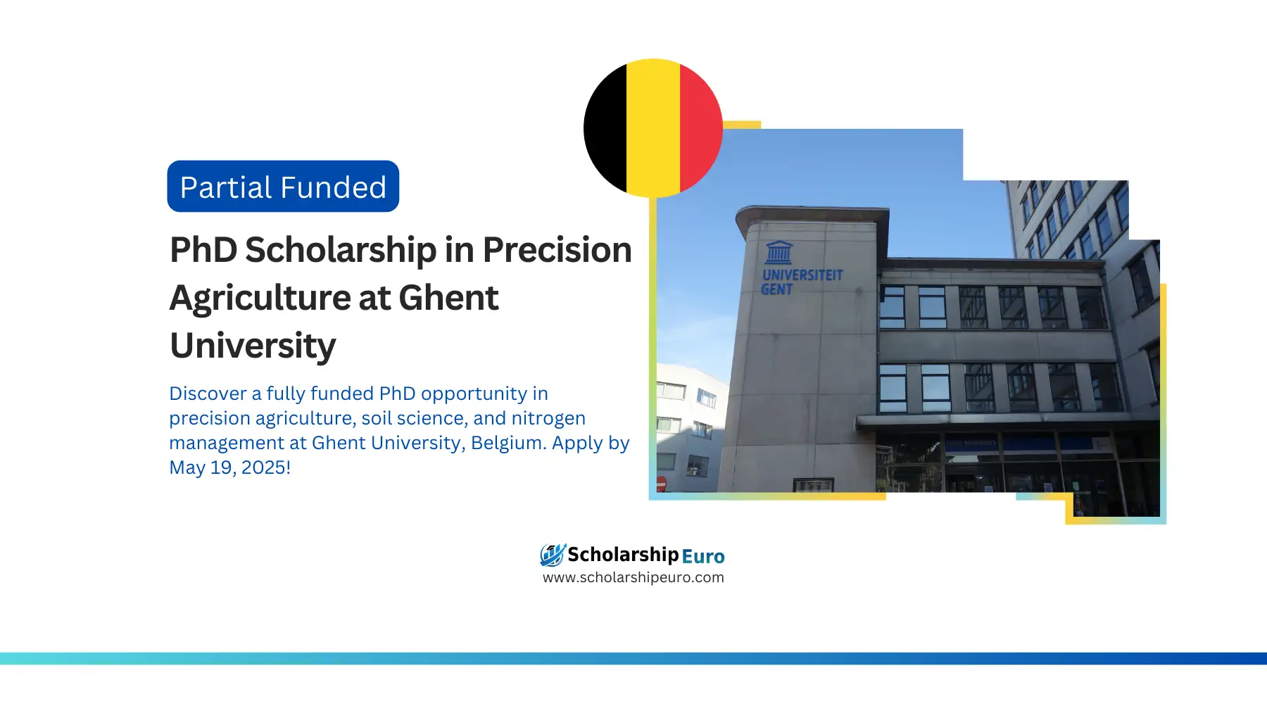 Scholarship Euro Fully Funded PhD in Precision Agriculture at Ghent University
